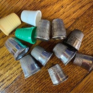 Vintage Thimble Collection - Set of 12, Sewing & Collectible Memorabilia